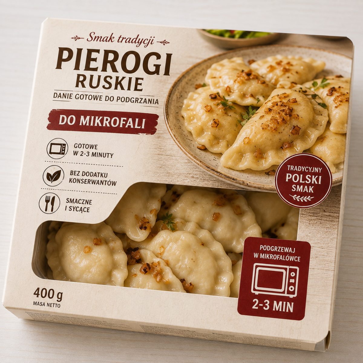 Pierogi z mięsem i cebulką smażoną Nowy Wiśnicz 345g
