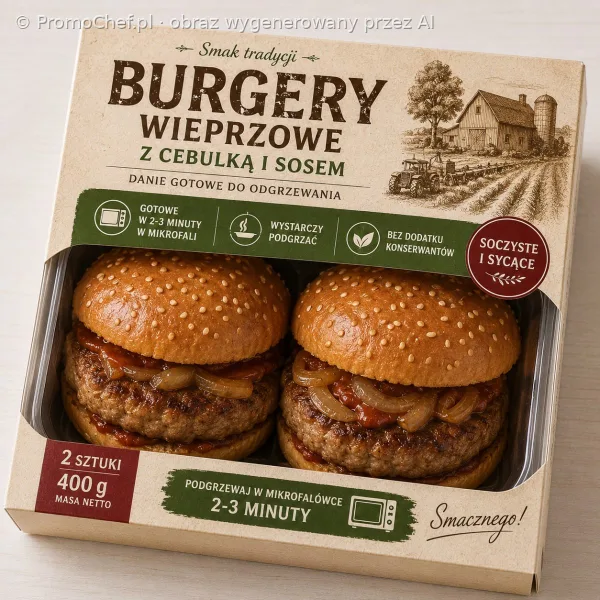 Hamburger wieprzowy w bułce Drosed 280 g