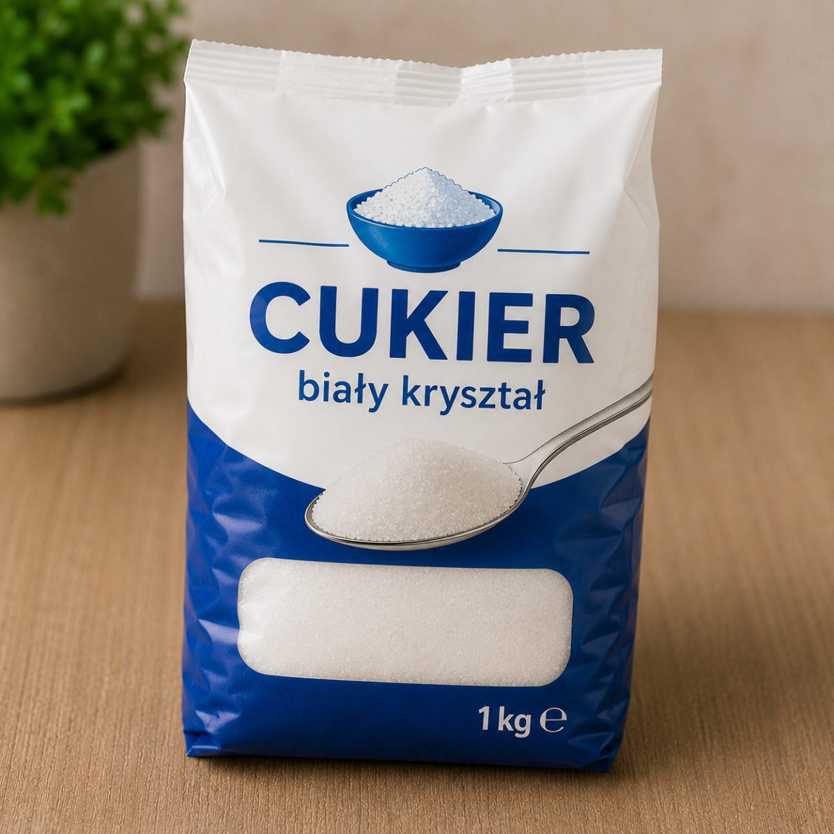 Cukier biały 1 kg (Królewski, Polski Cukier, Diamant, Sweet Family)