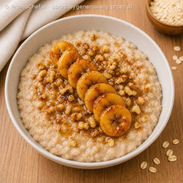 Owsianka z karmelizowanym bananem