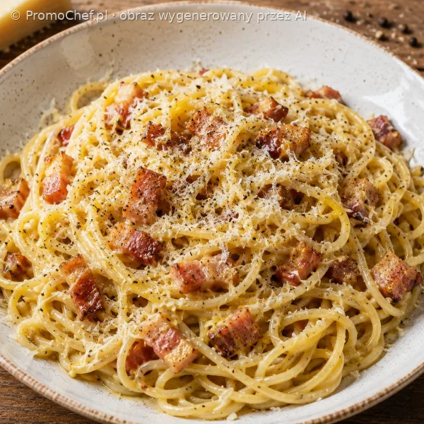 Makaron z boczkiem i śmietaną (carbonara)