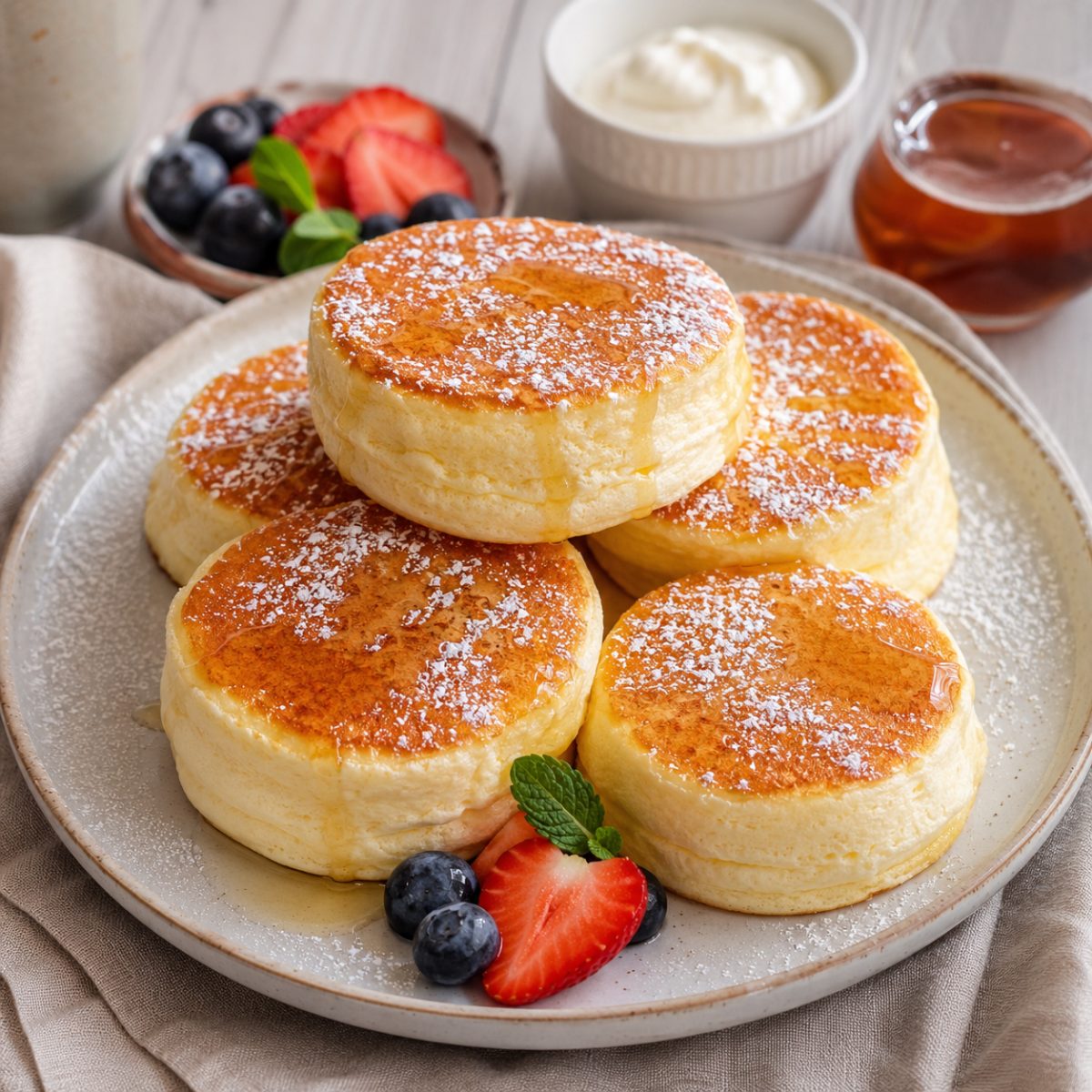 Japońskie fluffy pancakes