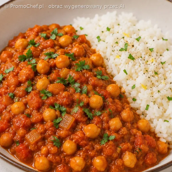 Curry z ciecierzycy i pomidorów